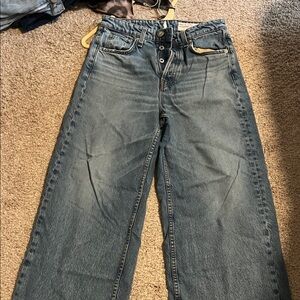 Rag & Bone Maya High Rise Ankle Wide Leg